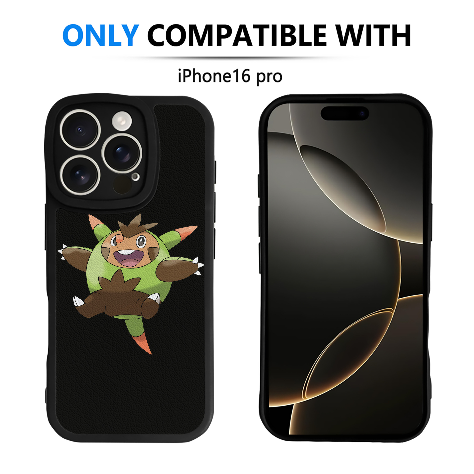 （画像用） ポケットモンスター Pokémon 【iPhone 16シリーズ対応】シリコンスマホケース（レザー調） 材質：シリコン